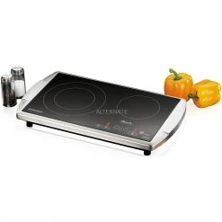 Rommelsbacher Doppelkochplatte CT 3403/TC (edelstahl/schwarz) -Kochen & Backen Soldes Rommelsbacher Doppelkochplatte CT 3403 TC@@9ghceq39 1