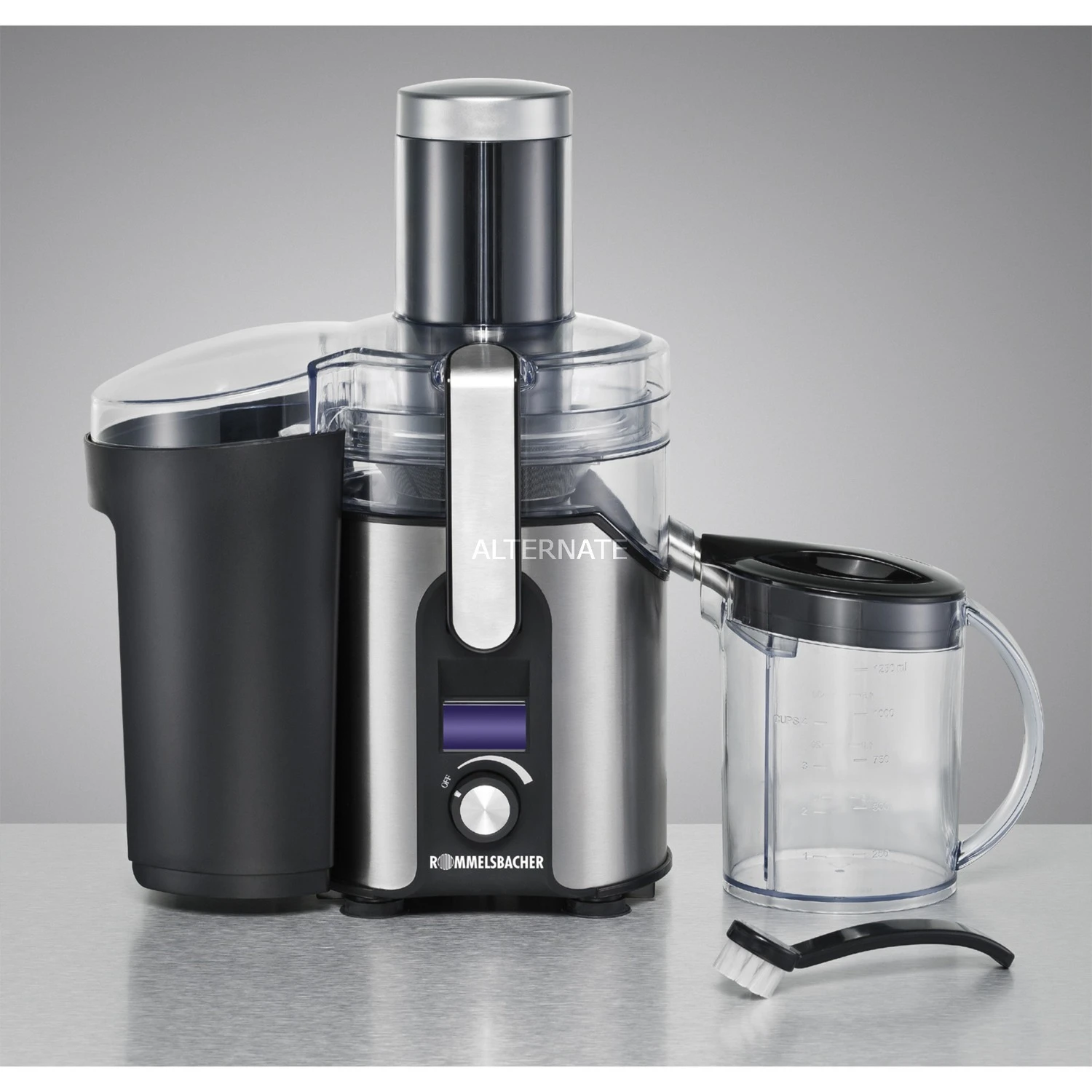 Rommelsbacher ES 850/E, Entsafter (schwarz/edelstahl) 7 Rommelsbacher ES 850/E, Entsafter (schwarz/edelstahl) – Bild 5