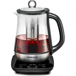 Rommelsbacher Tee- & Wasserkocher TA 2000 (schwarz/edelstahl, 1,2 Liter)