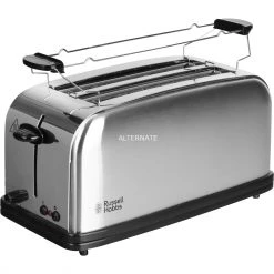 Russell Hobbs 2-Schlitz-Langschlitz-Toaster 23610-56 (edelstahl (gebürstet)/schwarz)