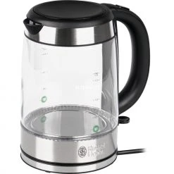 Russell Hobbs Glas-Wasserkocher 21600-57 (transparent/edelstahl, 1,7 Liter)