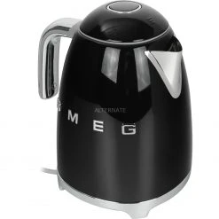SMEG 50's Style KLF03BLEU, Wasserkocher (schwarz/chrom, 1,7 Liter)