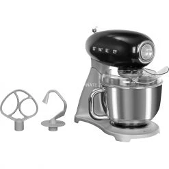 Küchenmaschinen SMEG 50's Style SMF02BLEU, Küchenmaschine (schwarz/silber)