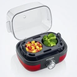 Severin EK 3168, Eierkocher (rot/grau) -Kochen & Backen Soldes Severin EK 3168 Eierkocher@@1741054 4