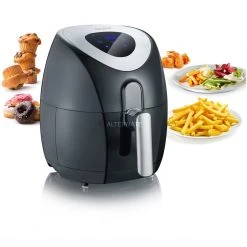 Severin FR 2430, Heißluftfritteuse (schwarz/edelstahl (gebürstet)) -Kochen & Backen Soldes Severin FR 2430 Hei luftfritteuse@@9gffdv09 5