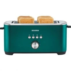 Severin Langschlitztoaster Limited Edition AT 9267 (grün/edelstahl (gebürstet))