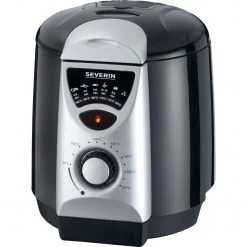 Fritteusen Mit Öl Severin Mini-Fritteuse Mit Fondue FR 2408 (schwarz/silber, Retail)