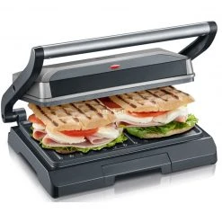 Kontaktgrills Severin Multigrill KG 2394, Elektrogrill (grau/schwarz, 800 Watt) -Kochen & Backen Soldes Severin Multigrill KG 2394 Elektrogrill@@1336716 4