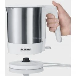 Severin WK 3419, Wasserkocher (edelstahl (gebürstet)/weiß, 1,7 Liter) -Kochen & Backen Soldes Severin WK 3419 Wasserkocher@@1741073 5
