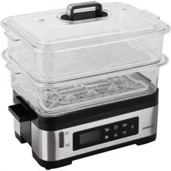 Steba DG 2, Dampfgarer (schwarz/edelstahl)