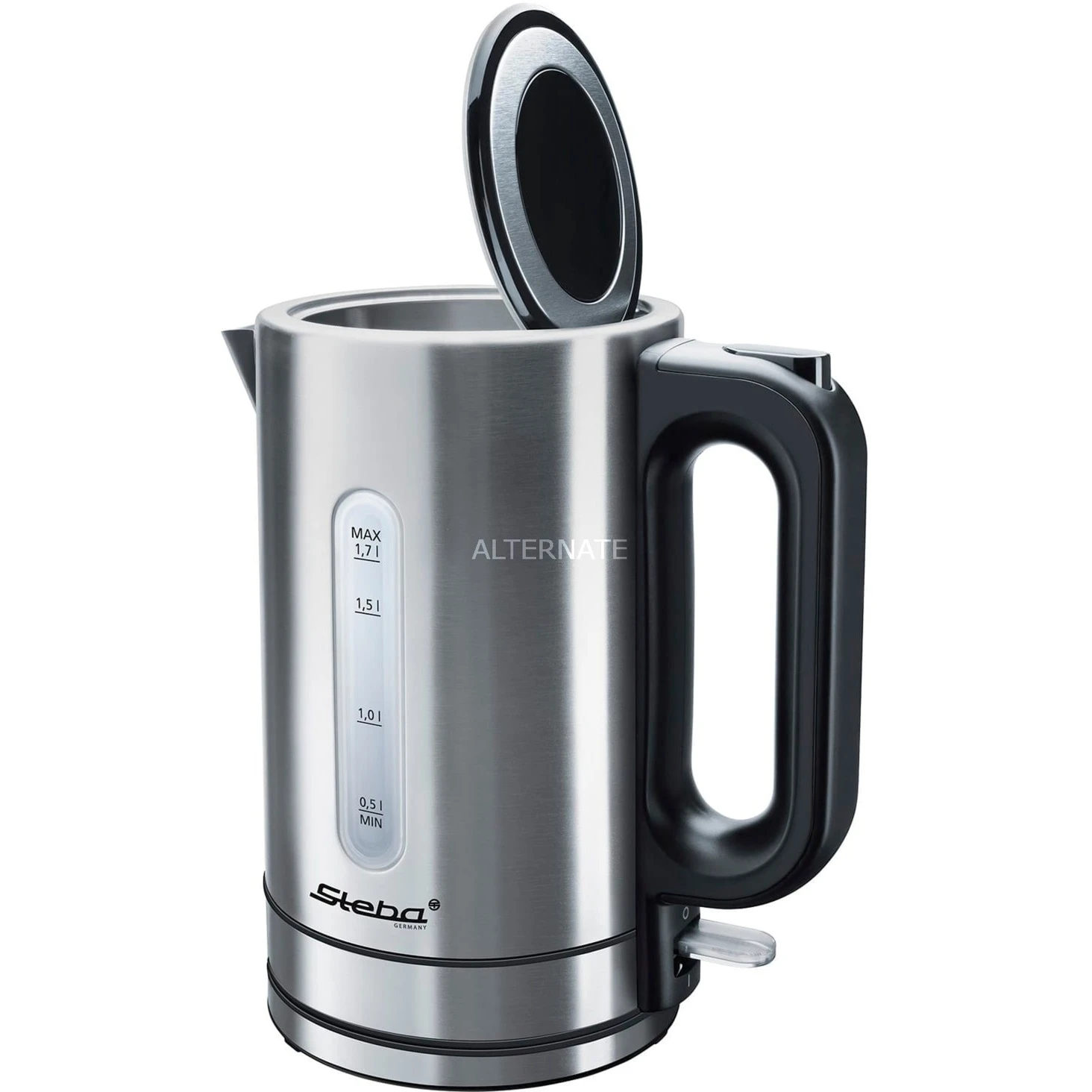 Steba WK 20 Inox, Wasserkocher (inox/schwarz, 1,7 Liter) 4 Steba WK 20 Inox, Wasserkocher (inox/schwarz, 1,7 Liter) – Bild 2