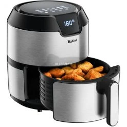 Tefal Easy Fry Deluxe EY401D, Heißluftfritteuse (edelstahl/schwarz) -Kochen & Backen Soldes Tefal Easy Fry Deluxe EY401D Hei luftfritteuse@@9gffdt29 4