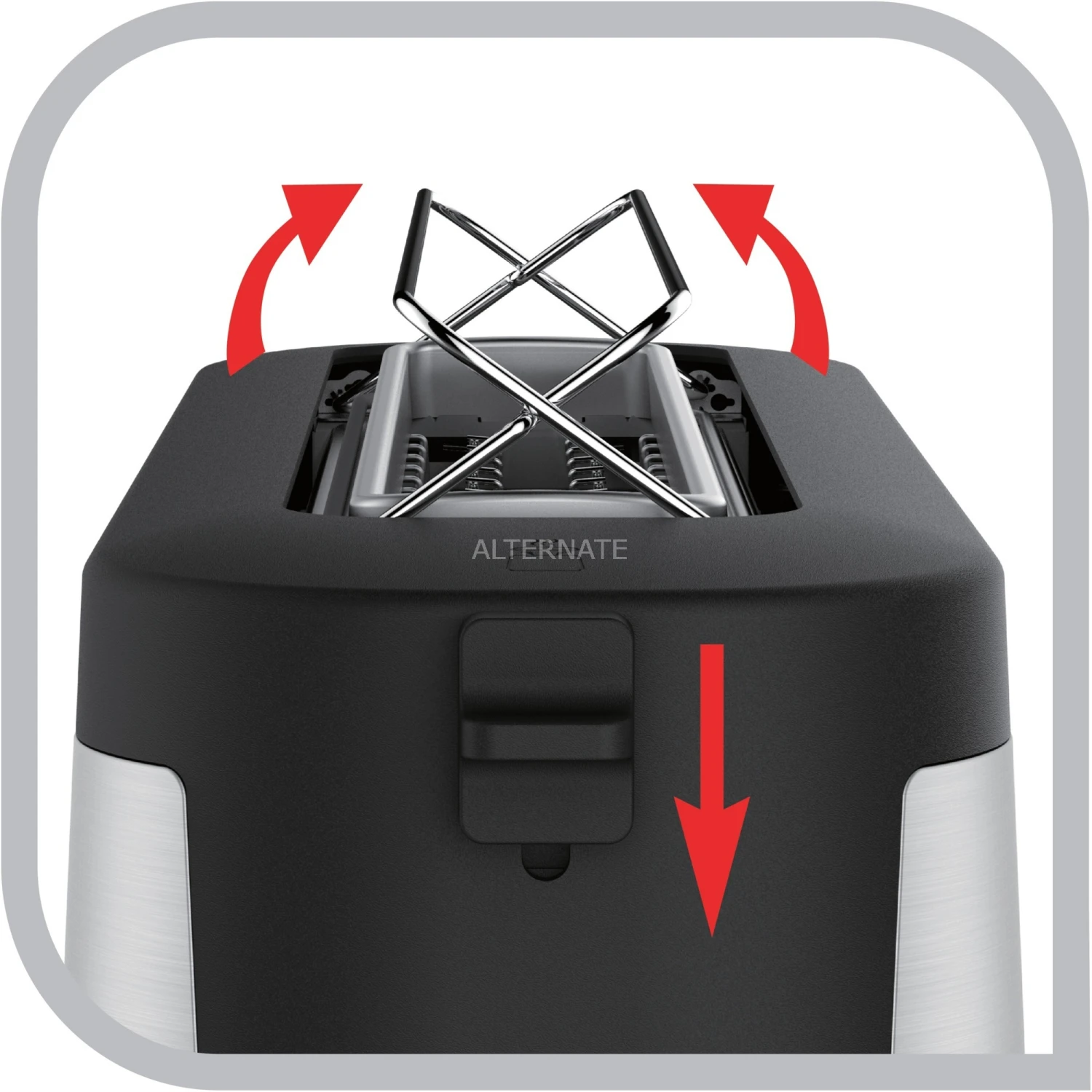 Tefal Langschlitz-Toaster TL 4308 (edelstahl/schwarz) 7 Tefal Langschlitz-Toaster TL 4308 (edelstahl/schwarz) – Bild 5