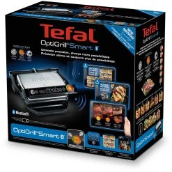 Kontaktgrills Tefal OptiGrill Smart GC730D, Kontaktgrill (schwarz/silber, 2.000 Watt) -Kochen & Backen Soldes Tefal OptiGrill Smart GC730D Kontaktgrill@@9ggedt19 4