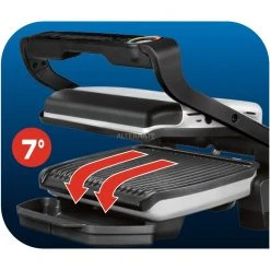 Kontaktgrills Tefal OptiGrill Smart GC730D, Kontaktgrill (schwarz/silber, 2.000 Watt) -Kochen & Backen Soldes Tefal OptiGrill Smart GC730D Kontaktgrill@@9ggedt19 5