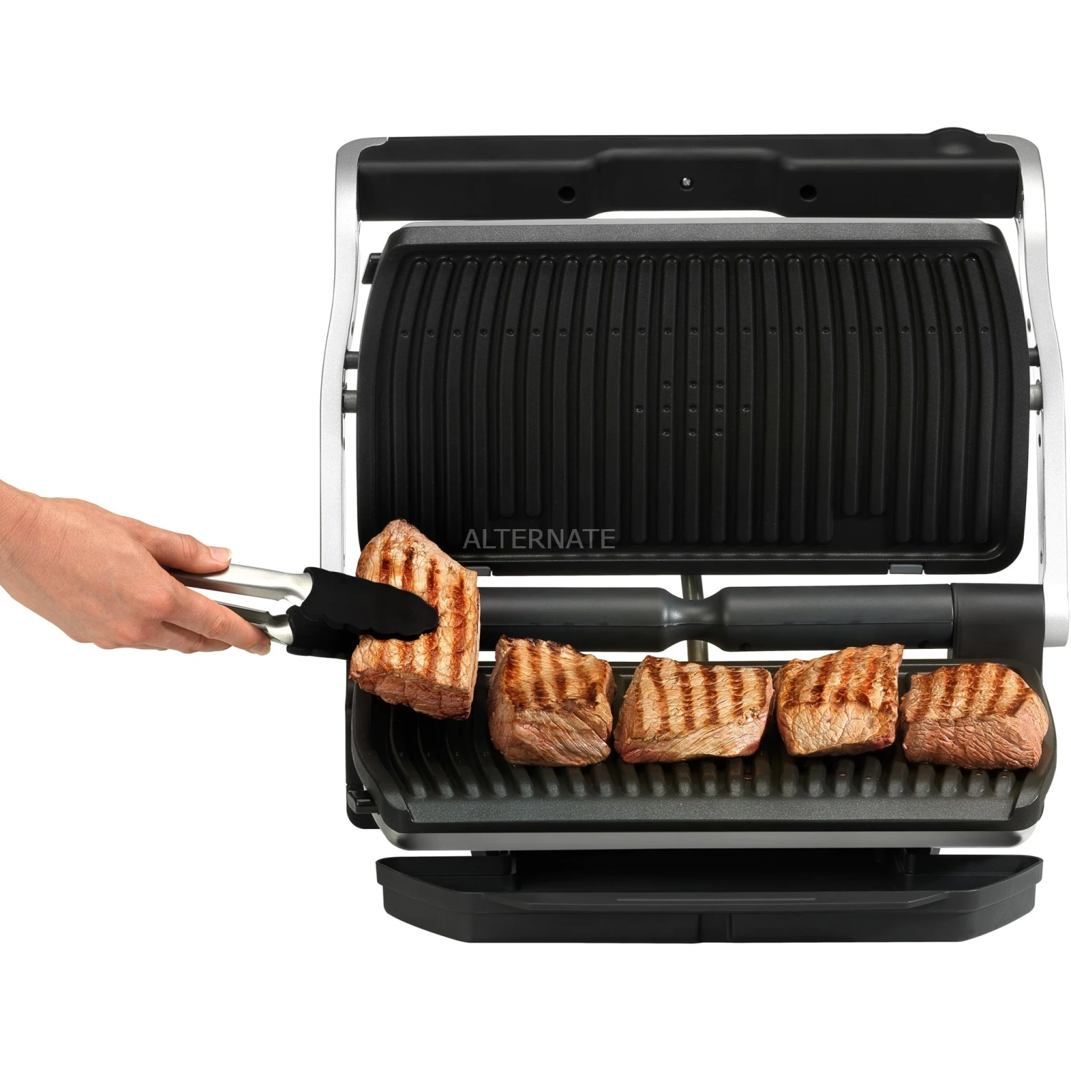 Kontaktgrills Tefal OptiGrill+ XL GC7228, Kontaktgrill (schwarz, 2.000 Watt) 6 Kontaktgrills Tefal OptiGrill+ XL GC7228, Kontaktgrill (schwarz, 2.000 Watt) – Bild 4