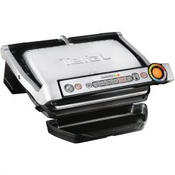 Kontaktgrills Tefal Optigrill+ GC712D12, Kontaktgrill (silber/schwarz, 2.000 Watt)