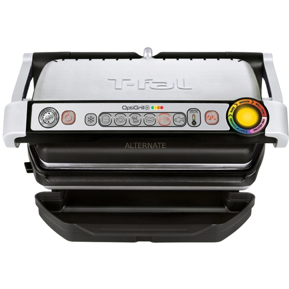 Kontaktgrills Tefal Optigrill+ GC712D34, Kontaktgrill (silber/schwarz, 2.000 Watt) 4 Kontaktgrills Tefal Optigrill+ GC712D34, Kontaktgrill (silber/schwarz, 2.000 Watt) – Bild 2