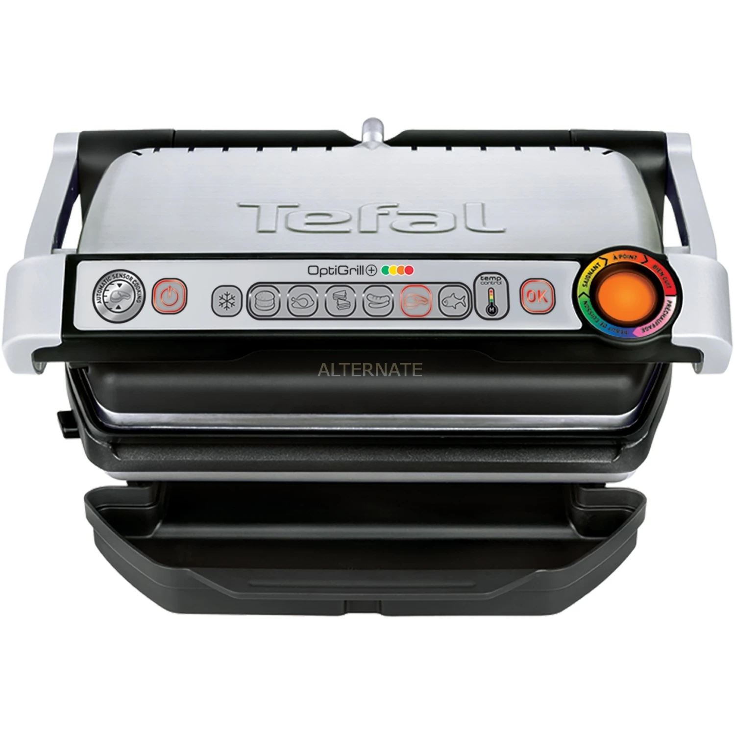 Kontaktgrills Tefal Optigrill+ GC712D34, Kontaktgrill (silber/schwarz, 2.000 Watt) 5 Kontaktgrills Tefal Optigrill+ GC712D34, Kontaktgrill (silber/schwarz, 2.000 Watt) – Bild 3