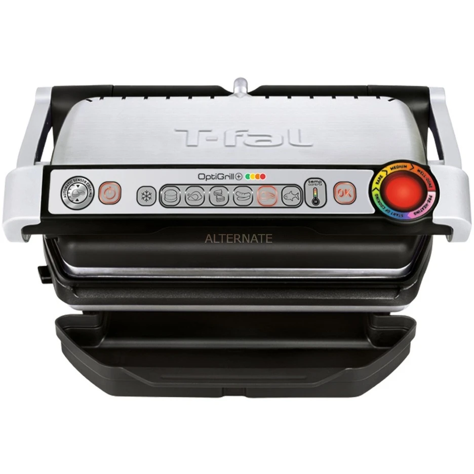 Kontaktgrills Tefal Optigrill+ GC712D34, Kontaktgrill (silber/schwarz, 2.000 Watt) 6 Kontaktgrills Tefal Optigrill+ GC712D34, Kontaktgrill (silber/schwarz, 2.000 Watt) – Bild 4