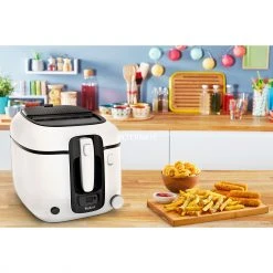 Fritteusen Mit Öl Tefal Super Uno FR3140, Fritteuse (weiß/schwarz, Mit Timer) -Kochen & Backen Soldes Tefal Super Uno FR3140 Fritteuse@@1674006 3
