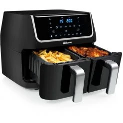 Tristar Doppelkorb-Heißluftfritteuse FR-6970 (schwarz) -Kochen & Backen Soldes Tristar Doppelkorb Hei luftfritteuse FR 6970@@1858011 2