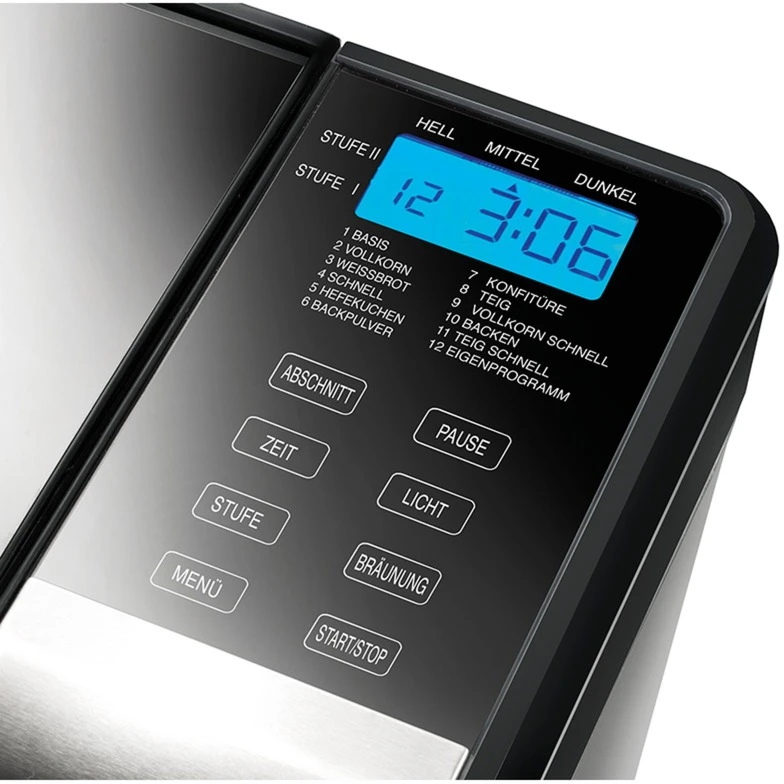 Brotbackautomaten Unold Backmeister Top Edition, Brotbackautomat (silber/schwarz, 68415, Retail) 6 Brotbackautomaten Unold Backmeister Top Edition, Brotbackautomat (silber/schwarz, 68415, Retail) – Bild 4