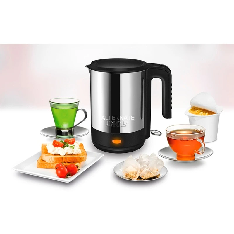 Unold Blitzkocher Edel Black, Wasserkocher (edelstahl/schwarz, 1,5 Liter) 7 Unold Blitzkocher Edel Black, Wasserkocher (edelstahl/schwarz, 1,5 Liter) – Bild 5