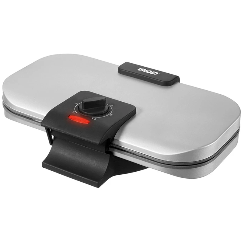 Unold Doppel-Waffelautomat 48241, Waffeleisen (silber, Retail) 3 Unold Doppel-Waffelautomat 48241, Waffeleisen (silber, Retail)