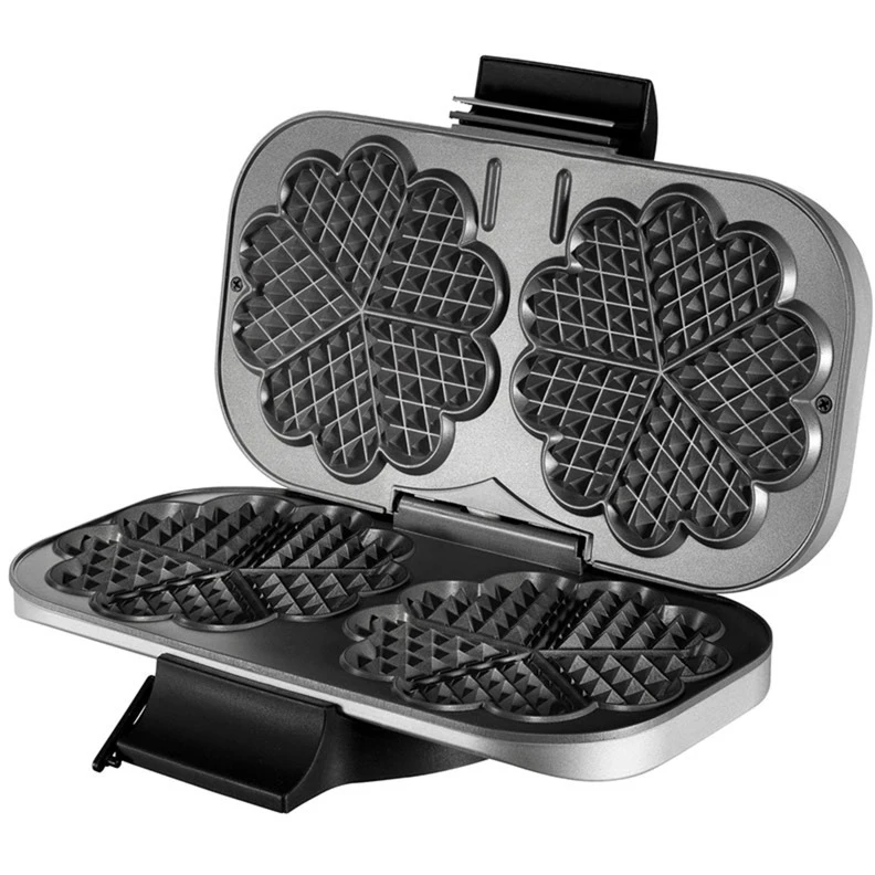 Unold Doppel-Waffelautomat 48241, Waffeleisen (silber, Retail) 4 Unold Doppel-Waffelautomat 48241, Waffeleisen (silber, Retail) – Bild 2