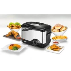 Fritteusen Mit Öl Unold Kompakt-Fritteuse (silber, 58615, Retail) -Kochen & Backen Soldes Unold Kompakt Fritteuse@@9gff2x00 3