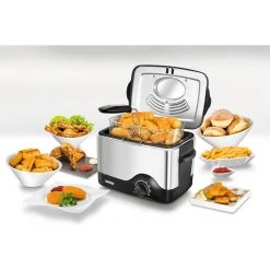 Fritteusen Mit Öl Unold Kompakt-Fritteuse (silber, 58615, Retail) -Kochen & Backen Soldes Unold Kompakt Fritteuse@@9gff2x00 4